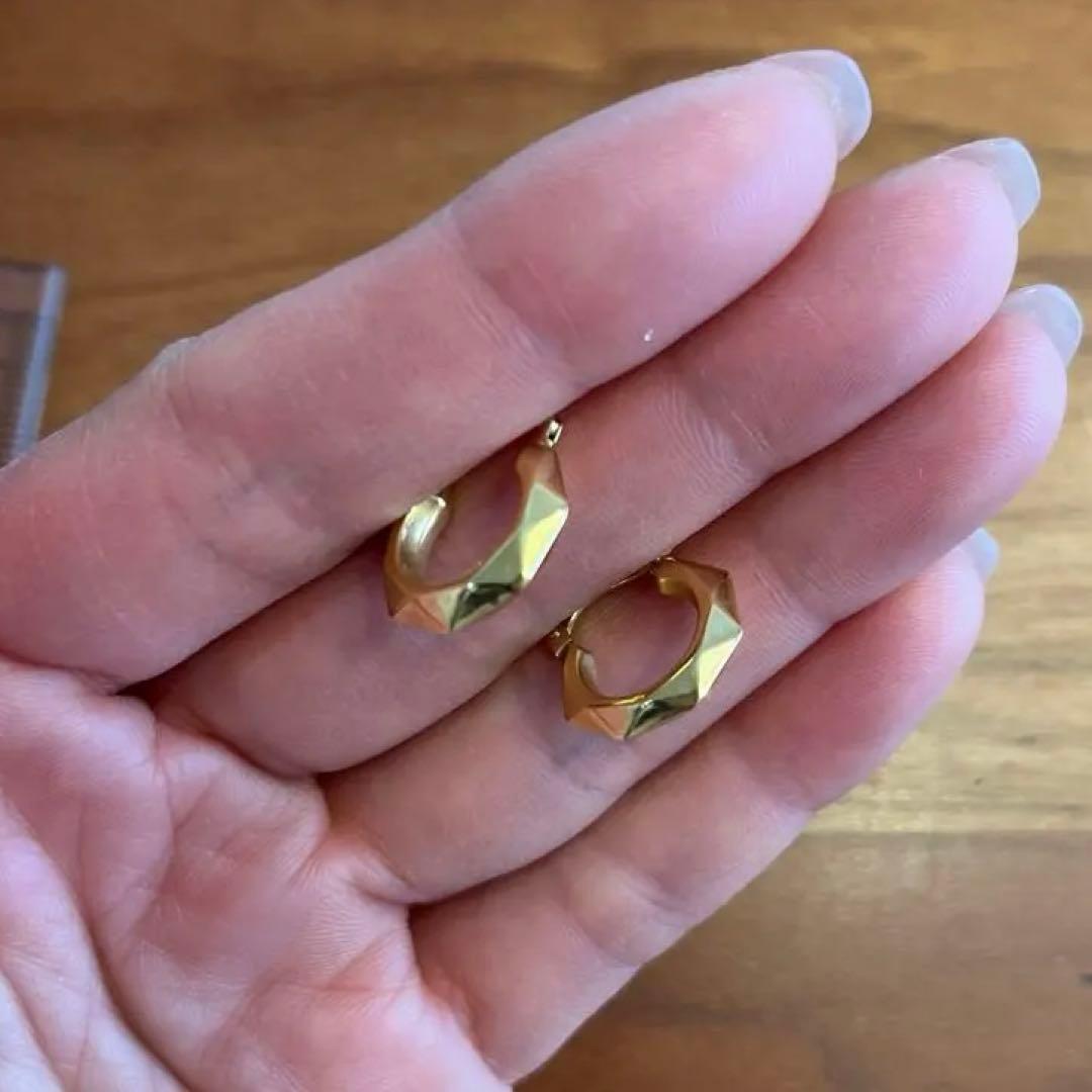 ウノアエレ18k フープピアス