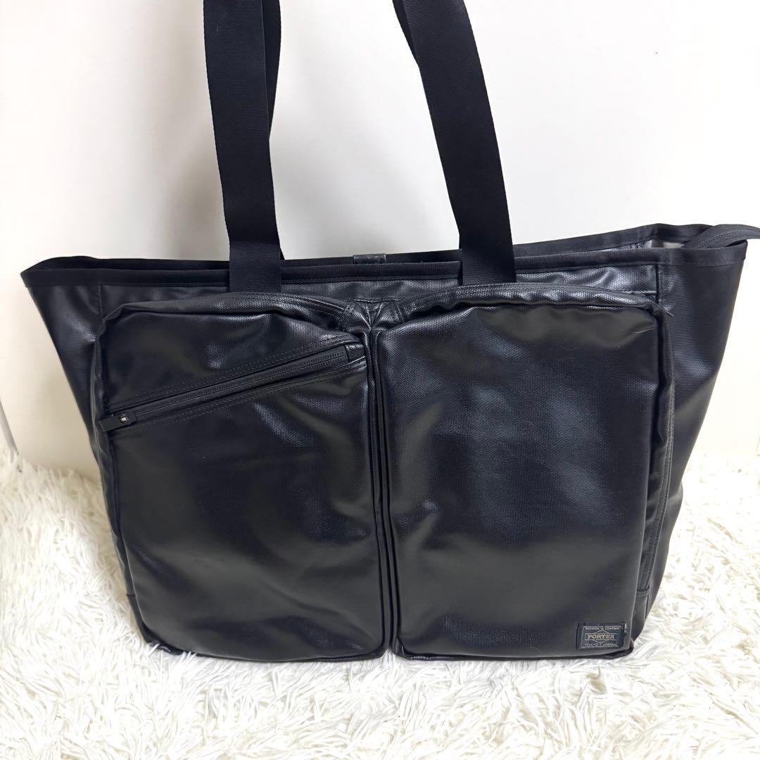 ポーター トートバッグ ストレージ 　東急ハンズ別注 A4 大容量　ブラック