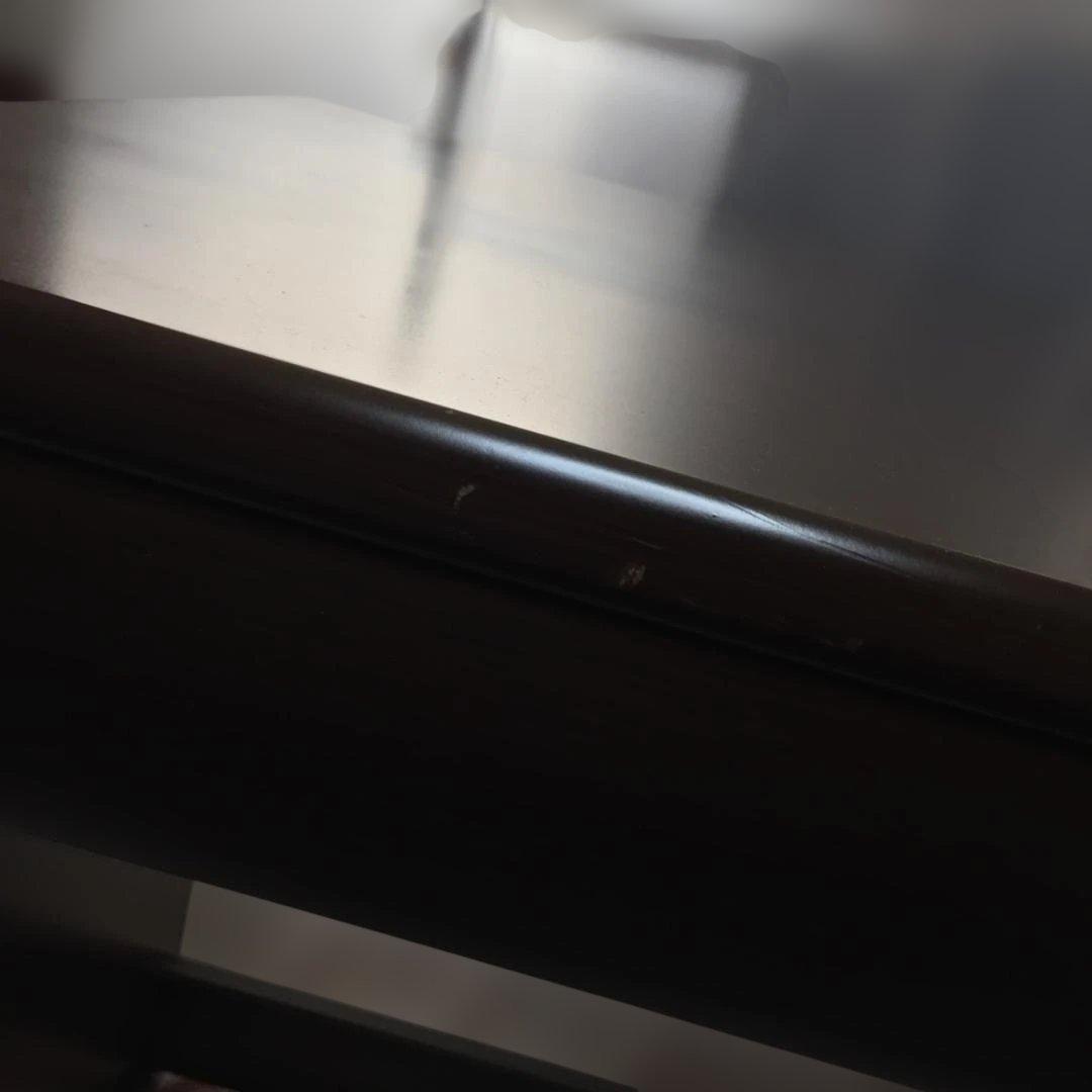 デスク　学習机　ニトリ　本棚・照明付属　ダークブラウン　引取り限定（埼玉北西部）