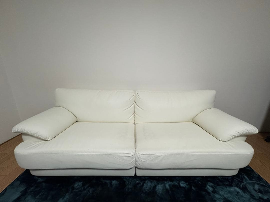 ホワイトソファ 約190cm