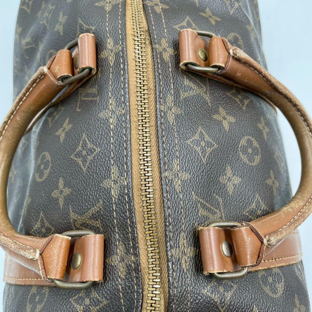 使用感あり　ルイヴィトン　モノグラム　ボストンバッグ　キーポル45 ブラウン