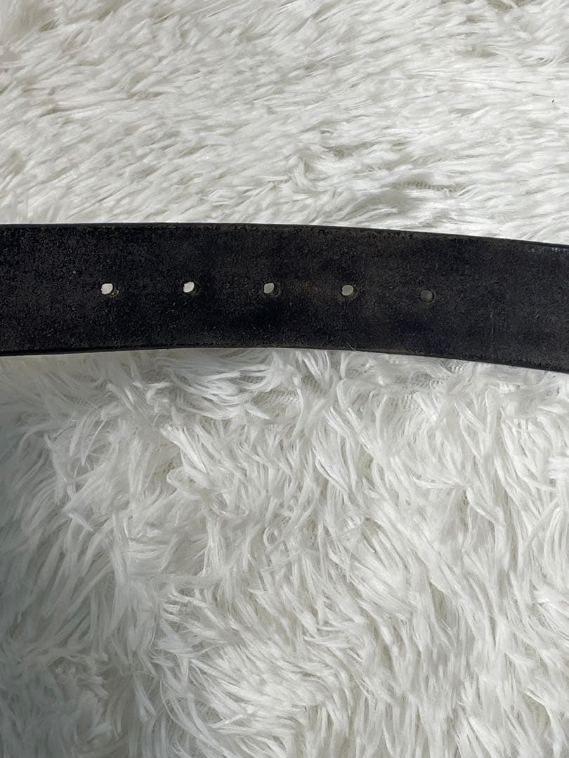 希少　Levi’s オールドレザー　レザーベルト 本革 ヴィンテージ　ブラック