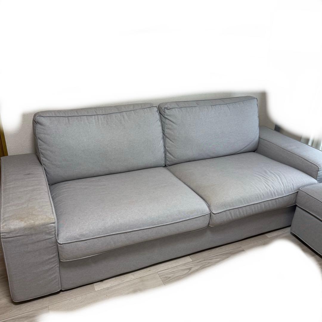 IKEA シーヴィク オットマン付き