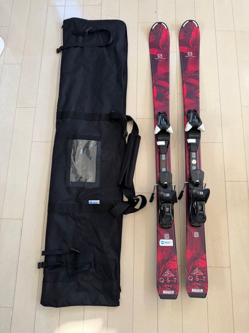 サロモン　スキー板　QSTLUX Jr M 130センチ　スキーケース付き