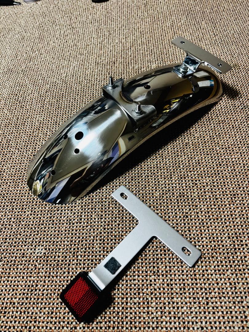 デイトナ　ステンレスリアショートフェンダー(ルーカステールライト無し)W650