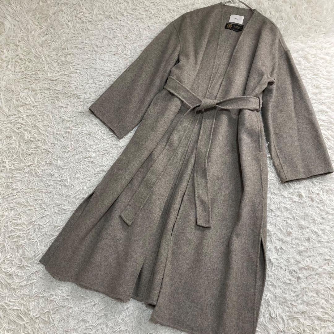 17032✨イエナ マンテコ ダブルフェイス リバーコート ベルテッドコート