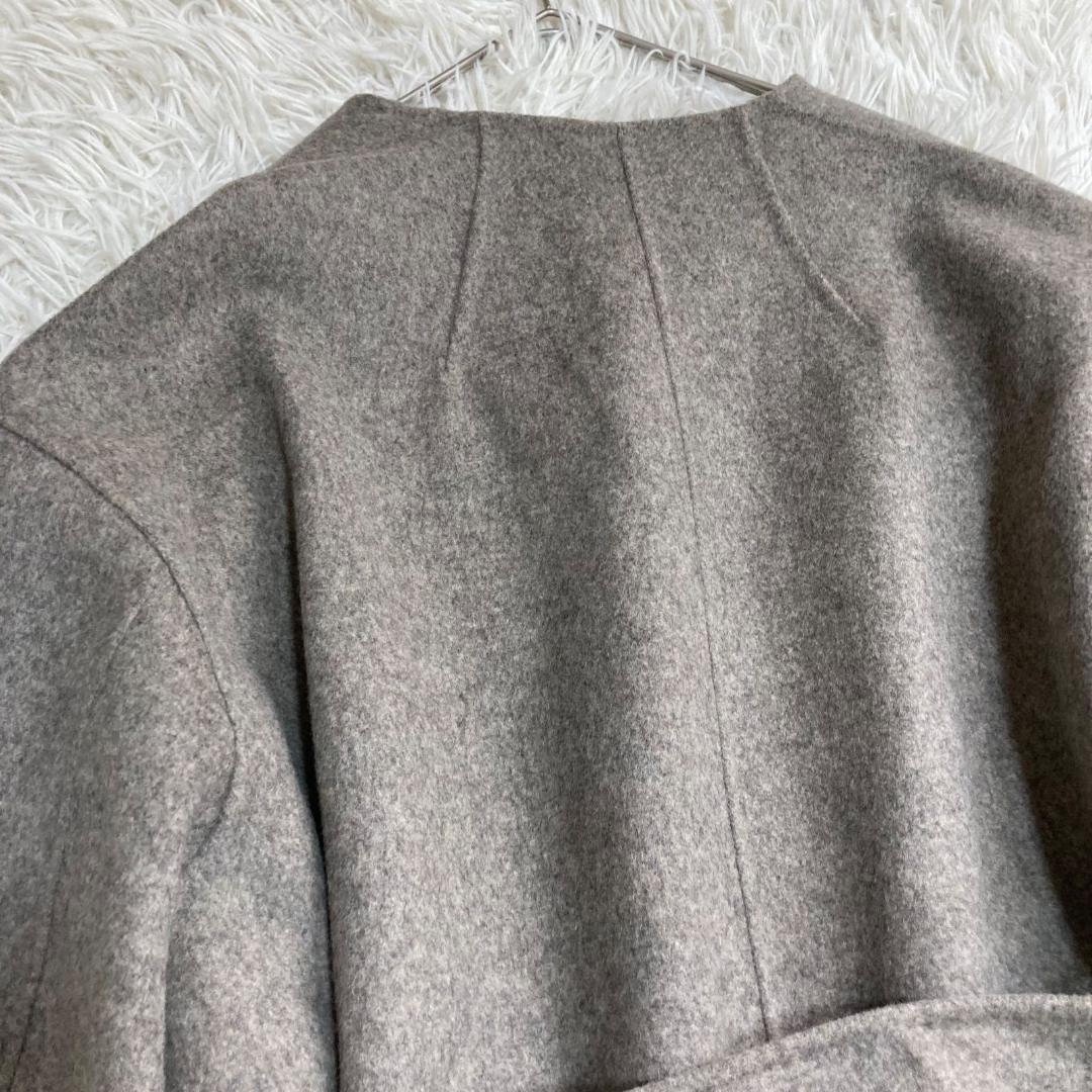 17032✨イエナ マンテコ ダブルフェイス リバーコート ベルテッドコート