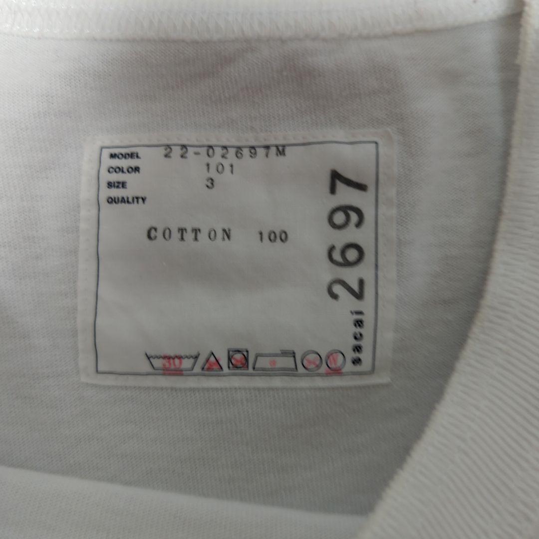 おもと sacai バンダナ ペイズリー Tシャツ サイズ3