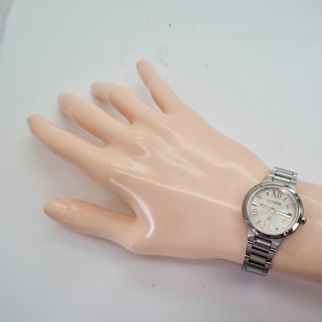 371 稼働　CITIZEN　レディース　時計　電波ソーラー ティタニアライン