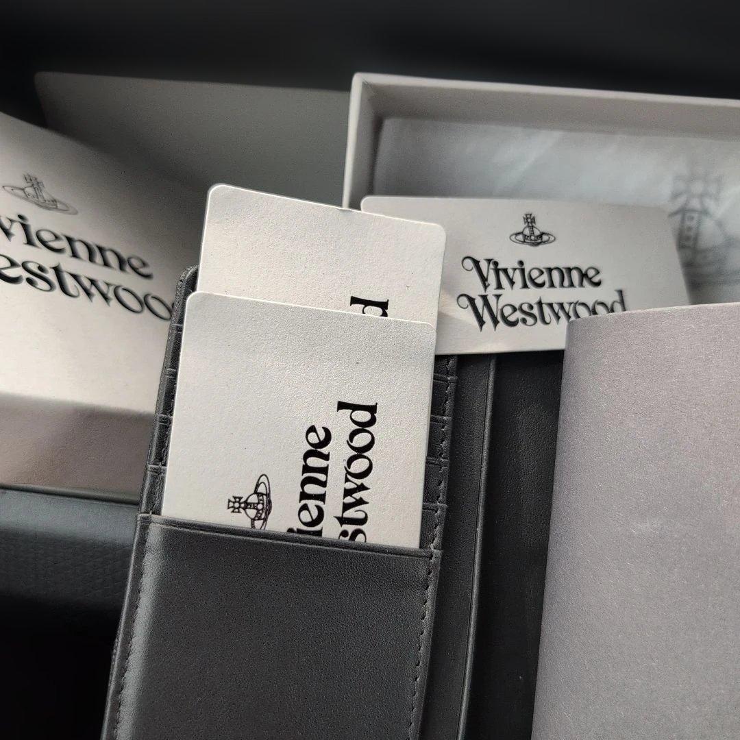 f*】様 新品希少 ヴィヴィアンウエストウッド ディアマンテ オーブ 2つ折財布