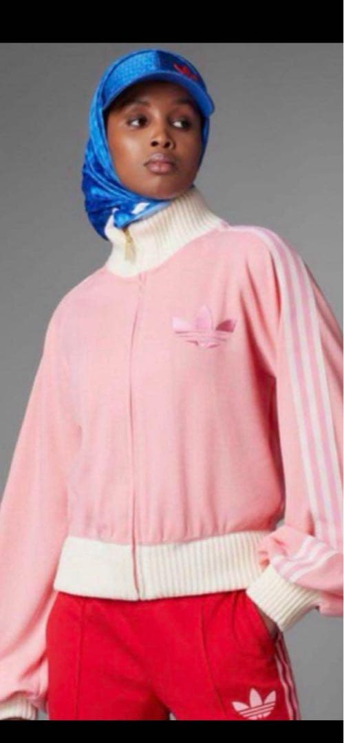 adidas ピンク ジャージ