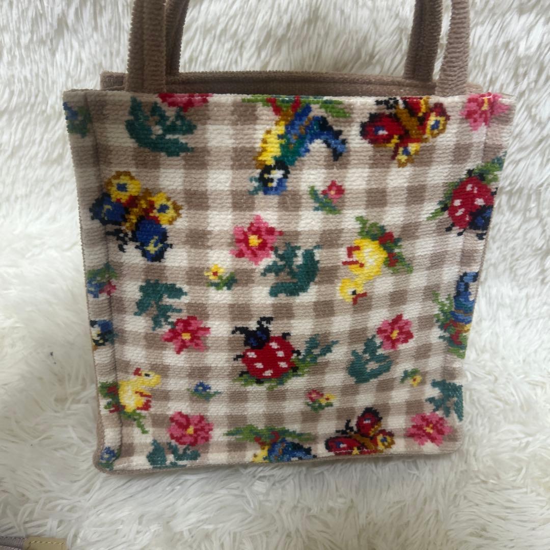 【未使用級】フェイラー　ハイジトートバッグ　チェック　ショルダーストラップ