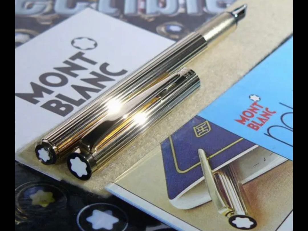 金運を呼ぶ黄金の総金張りの価値の高い逸品！No1147ノブレス★モンブラン美品