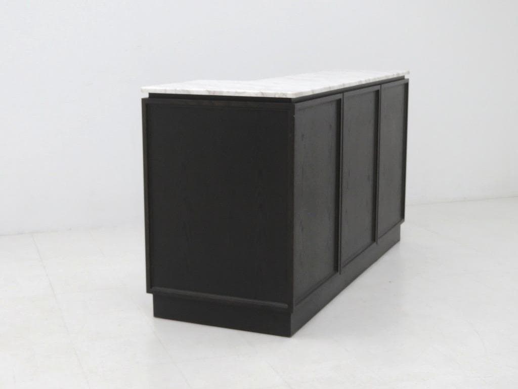 展示品　大理石　オーク材　受付カウンター　キッチンカウンター　キャビネット