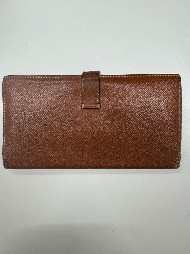 エルメス（HERMÈS） ベアン　財布 ブラウン 正規品／箱付き／刻印あり