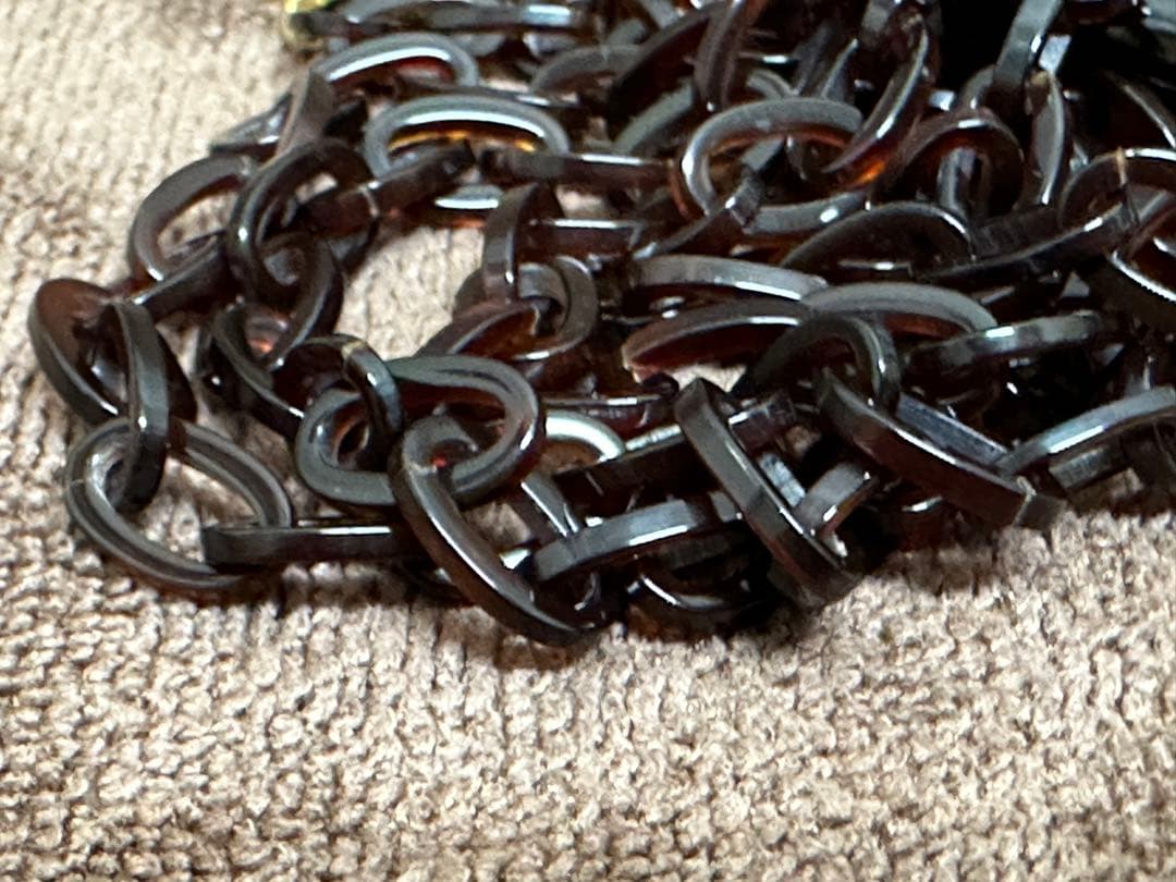 和装小物　本鼈甲 べっ甲　ネックレス　アンティーク　時代物 美品