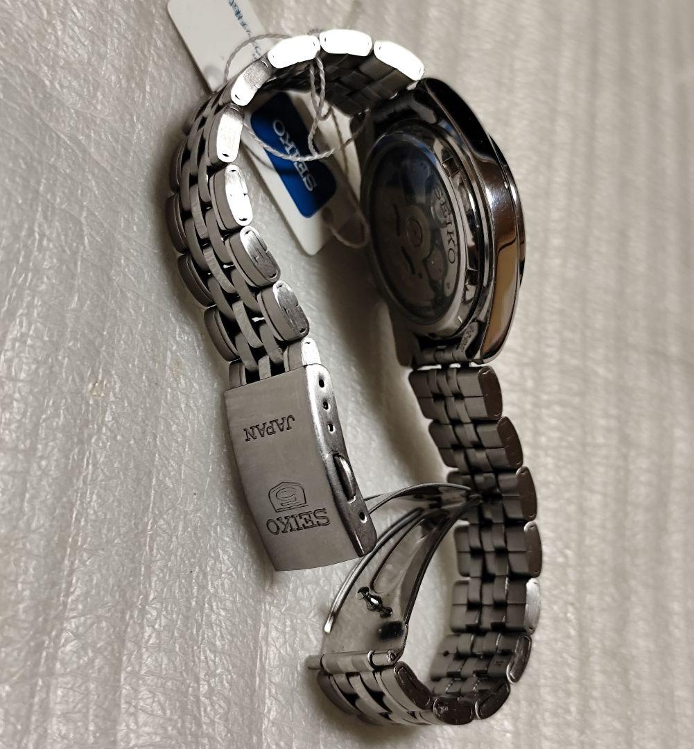 SEIKO 5 自動巻き時計 シルバー 21石