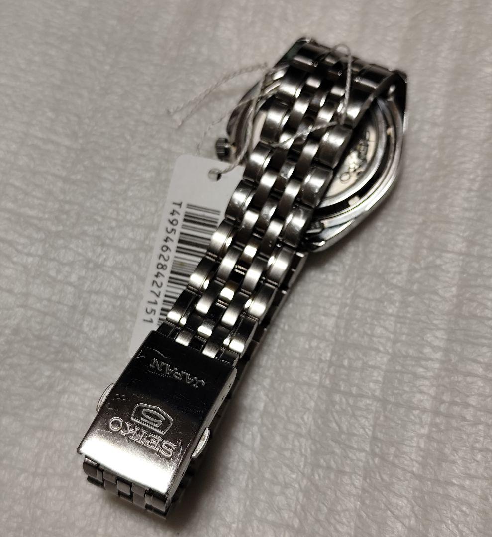 SEIKO 5 自動巻き時計 シルバー 21石