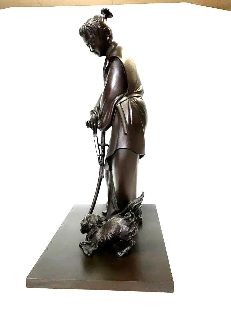 銅製:元禄若衆置物(高村光雲先生原型)