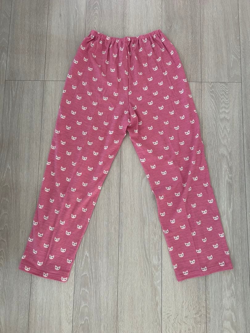 マタノアツコルームウェア　М 猫柄ピンクルームウェアセット(未使用品)