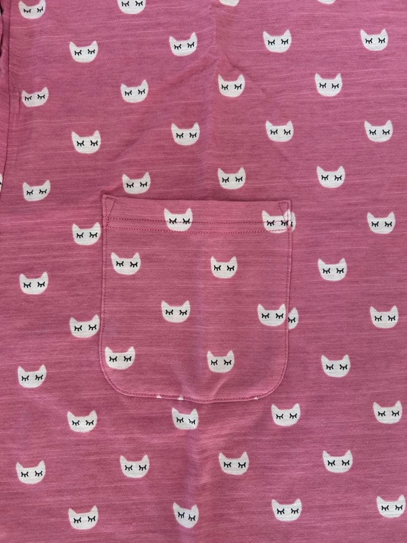 マタノアツコルームウェア　М 猫柄ピンクルームウェアセット(未使用品)