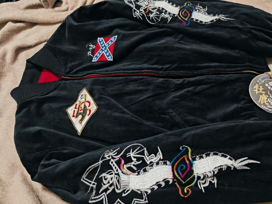 HASHIMOTO SHOKAI 未使用近い ２面用 虎龍 日本限定 スカジャン