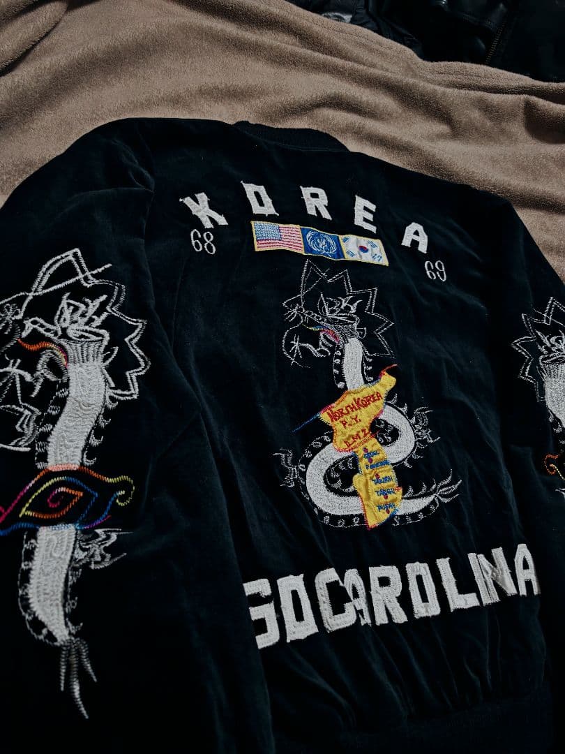 HASHIMOTO SHOKAI 未使用近い ２面用 虎龍 日本限定 スカジャン