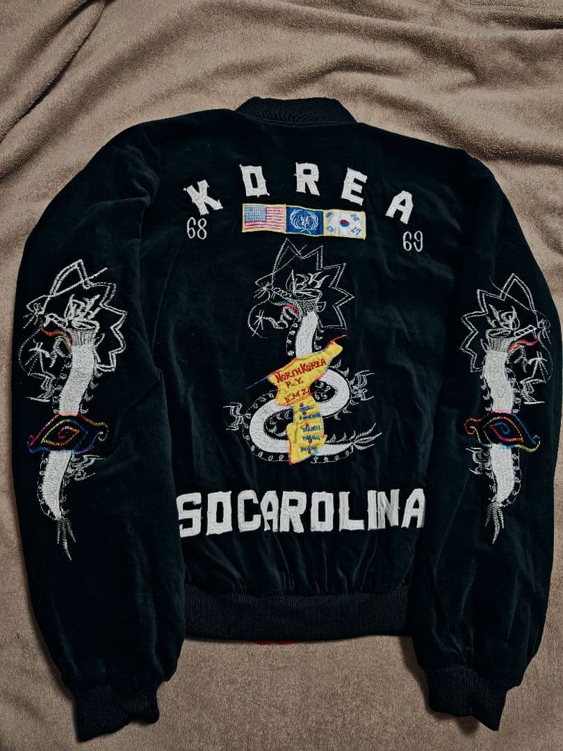 HASHIMOTO SHOKAI 未使用近い ２面用 虎龍 日本限定 スカジャン