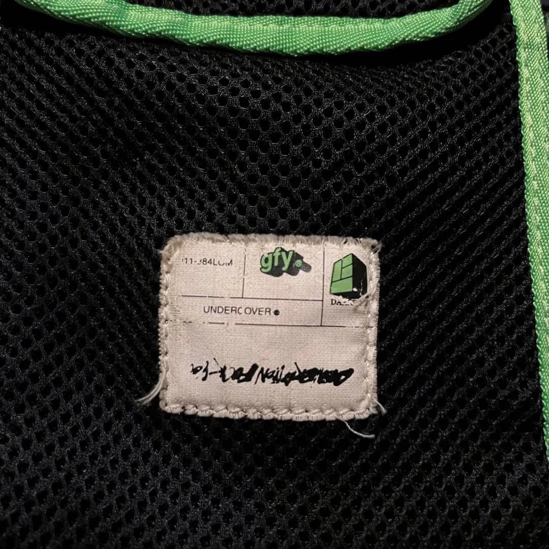 アンダーカバー 嵌め絵期 6連ポーチ 黒x蛍光緑