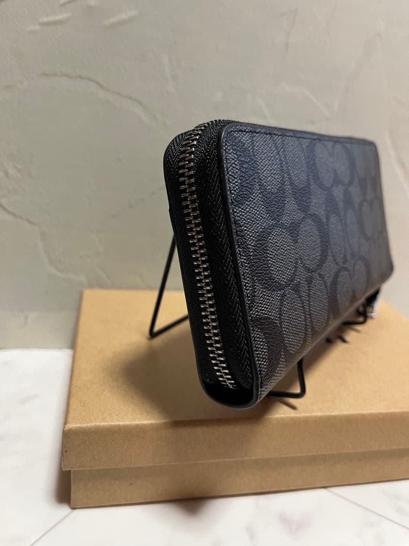 ✨️新品未使用✨️COACH 長財布 ブラック/グレー