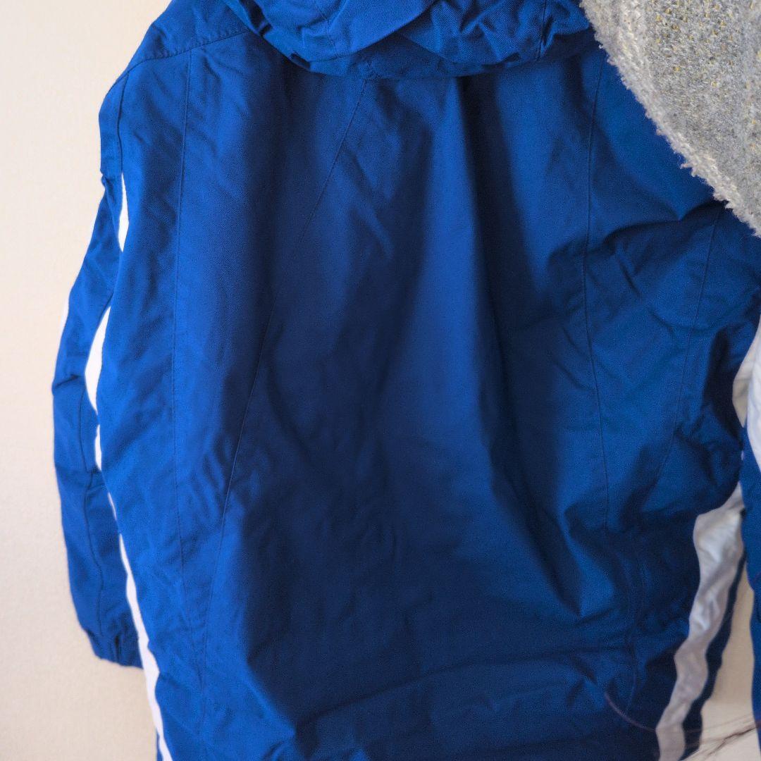 「2点セット」phenix フード付きスキーウェア 青