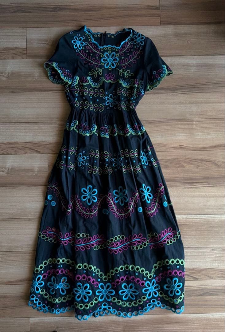 RED VALENTINO 刺繍マキシドレス　ワンピース