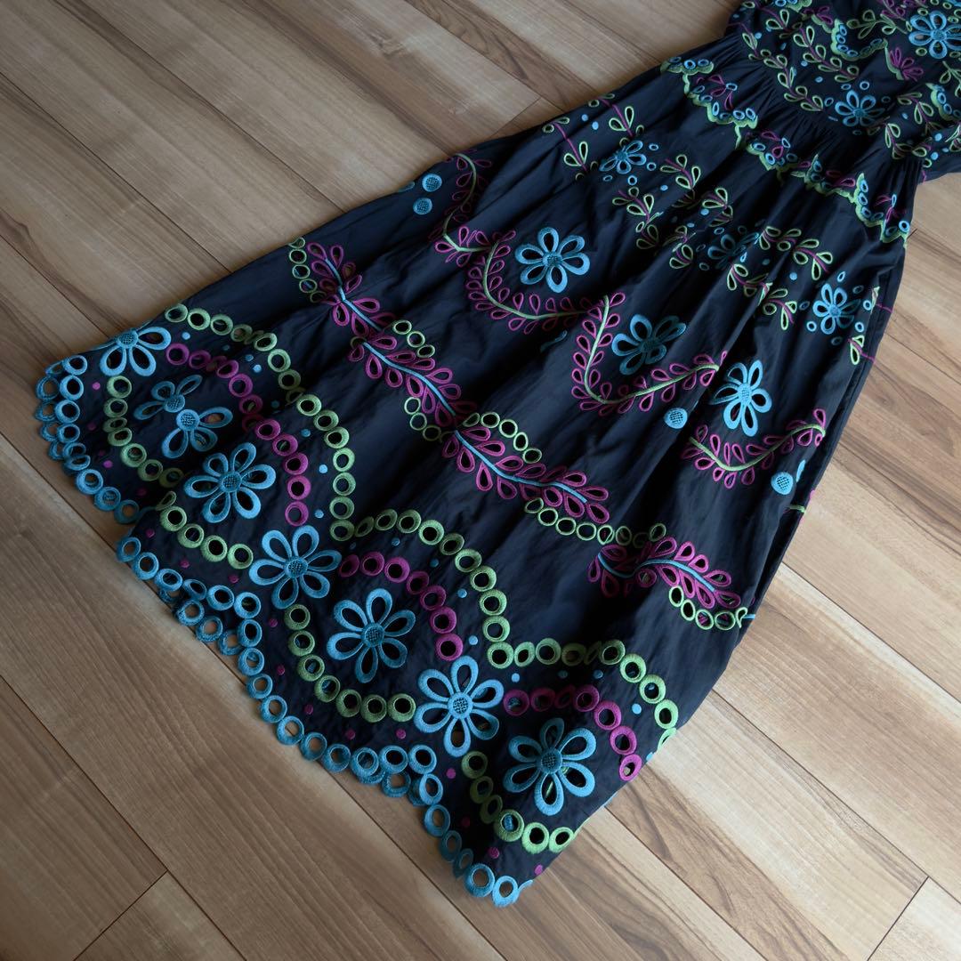 RED VALENTINO 刺繍マキシドレス　ワンピース