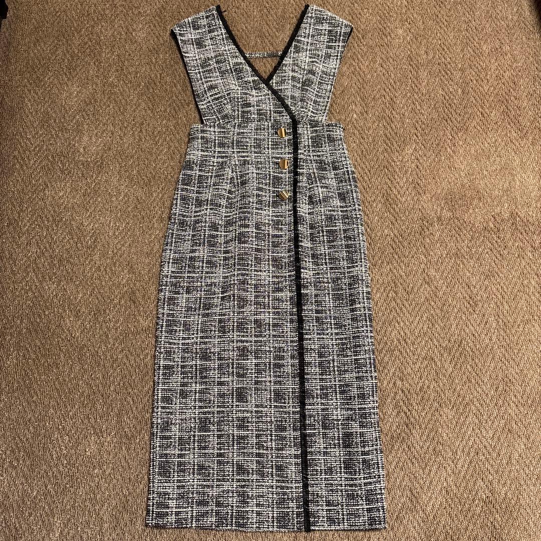 完売品Apuweiser-riche ラップツイードジャンスカ