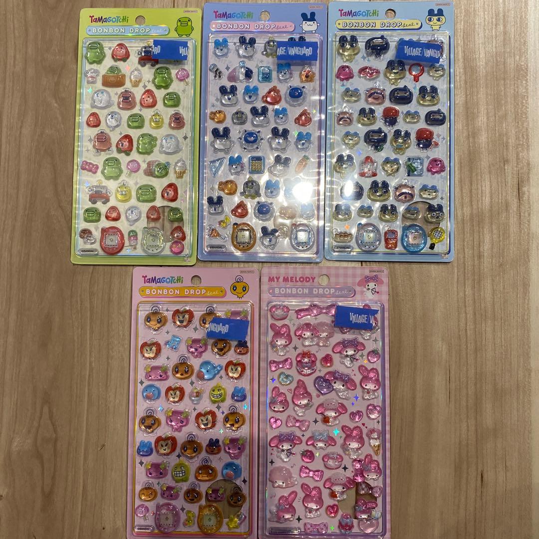 たまごっち4種　サンリオ　マイメロディ　ボンボンドロップシール　正規品