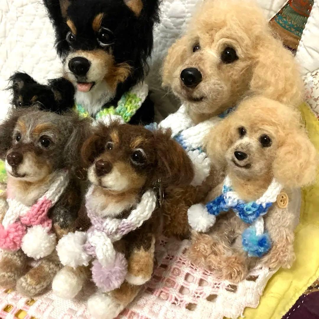 elbo様　あみぐるみ　うちの子オーダno132〜137 ダックスチワワプードル