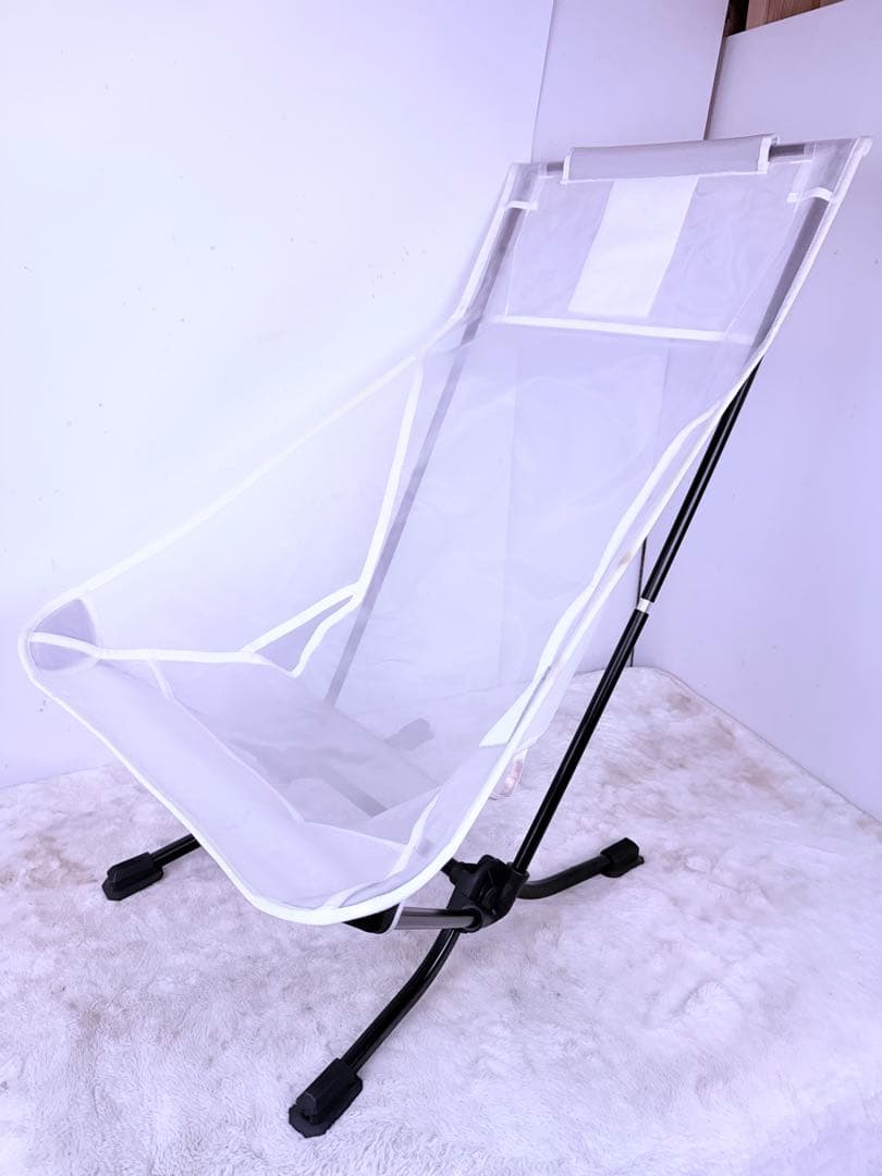 Helinox 生産終了 ビーチチェア ホワイトメッシュ 砂浜対応 軽量