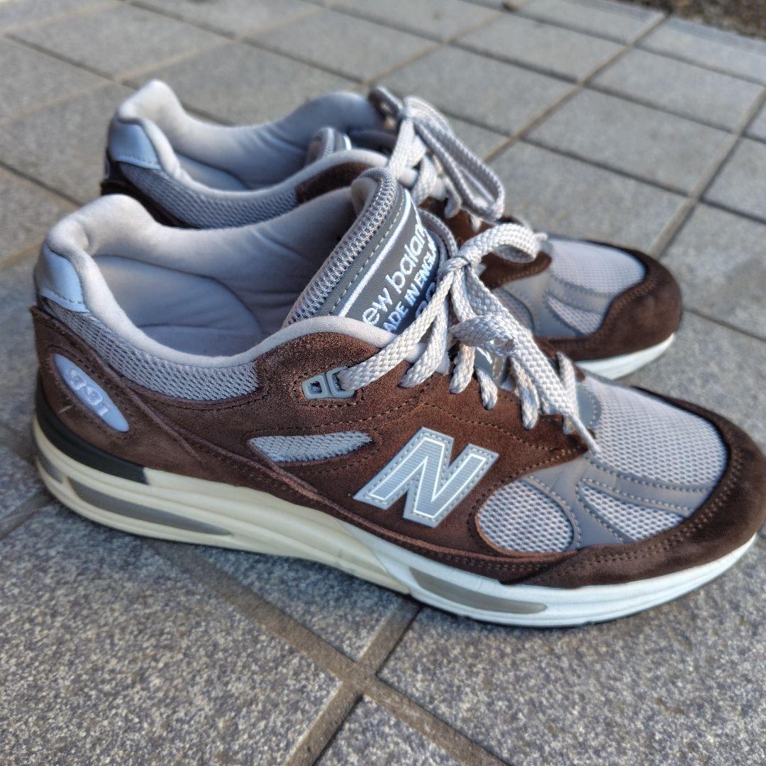 New Balance 991V2 ブラウン/グレー スニーカー