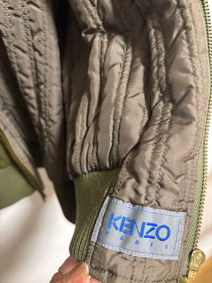 ケンゾー⭐︎KENZO HOMME バックロゴ MA-1 ブルゾン カーキ