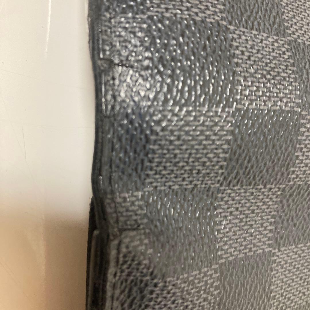美品Louis Vuitton ダミエ ブラック 長財布　二つ折り　ウォレット