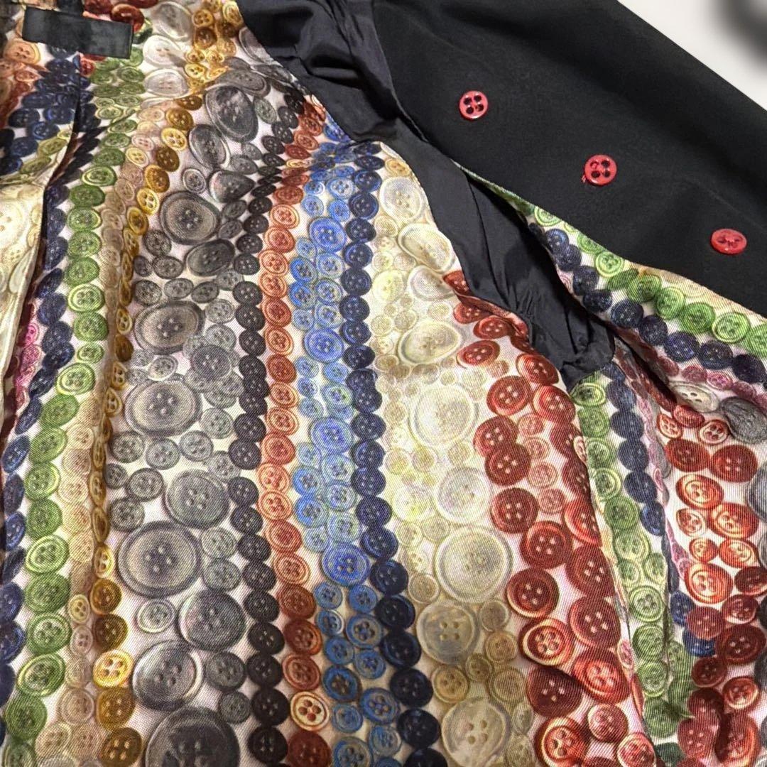 ポールスミス　ブラック トレンチコート レッド襟