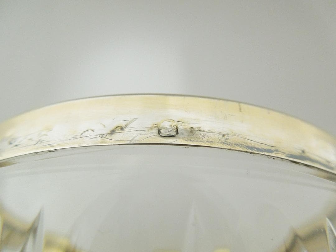 フランス　シルバーガラス蓋物　アール・デコ　Atelier moderne　純銀