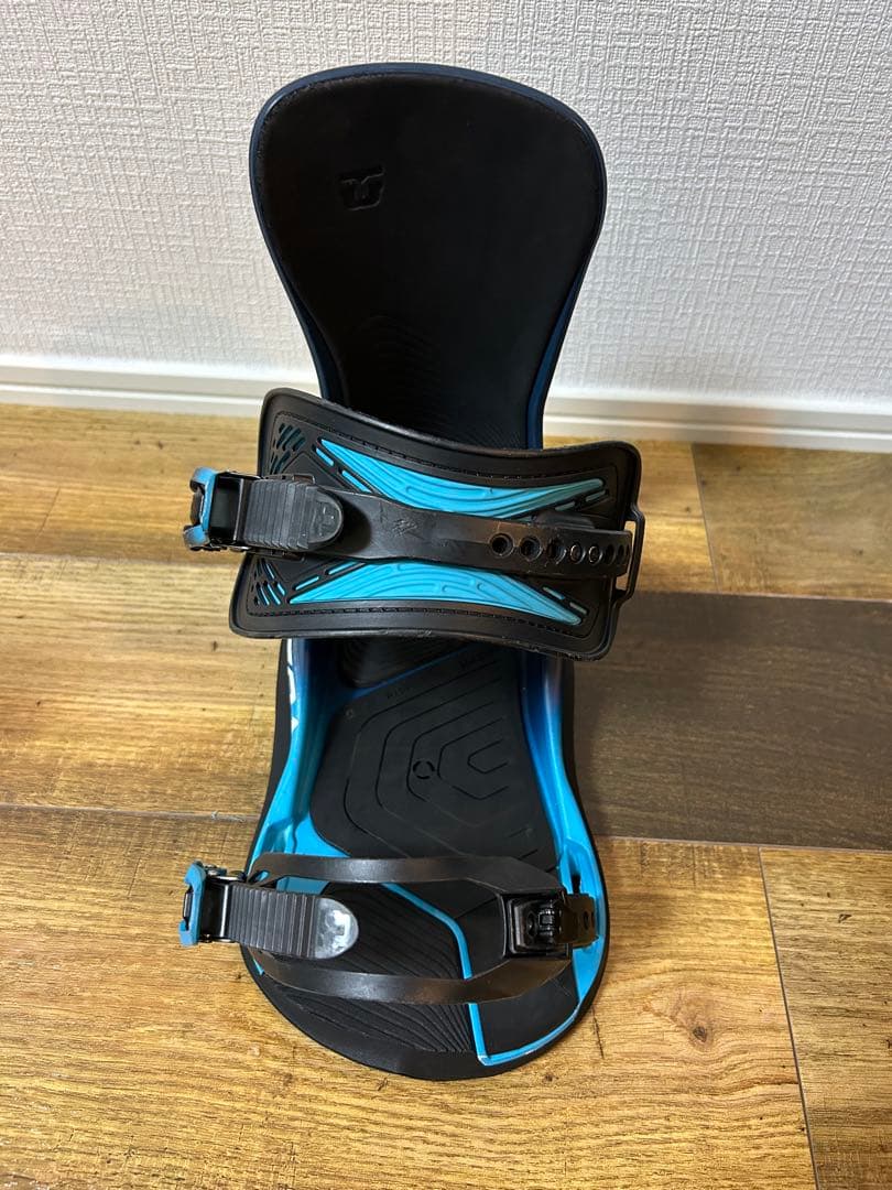 UNION スノーボードビンディング 黒/青