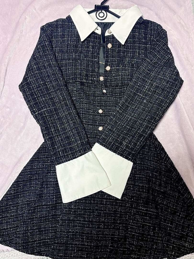 アプレジュール　ツイードショートジャケット　ミニワンピース　セット