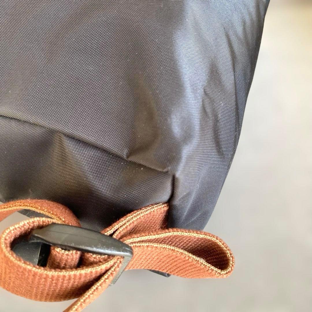 【美品】LONGCHAMP リュック 黒　ブラウン ル・プリアージュ