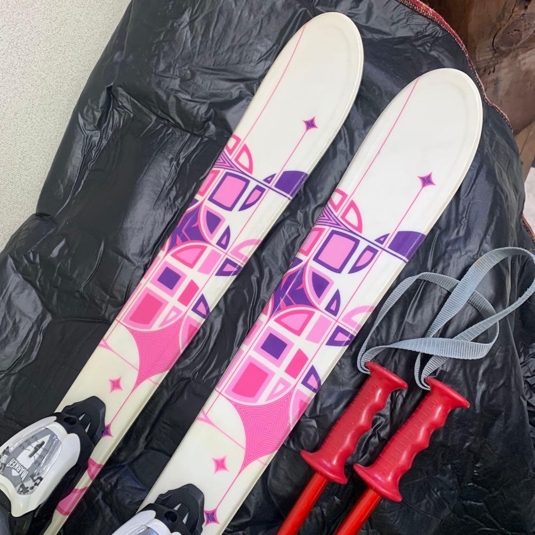 k2スキー板 ブーツ 、ストック付き