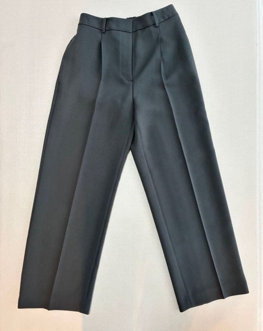 PLST ノーカラージャケット、ワイドパンツ上下2点セット