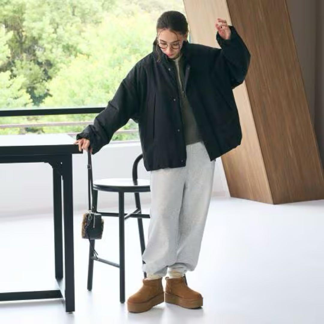 【WEB限定】ナイロン パデッド モンスターブルゾン はっ水　ブラウン