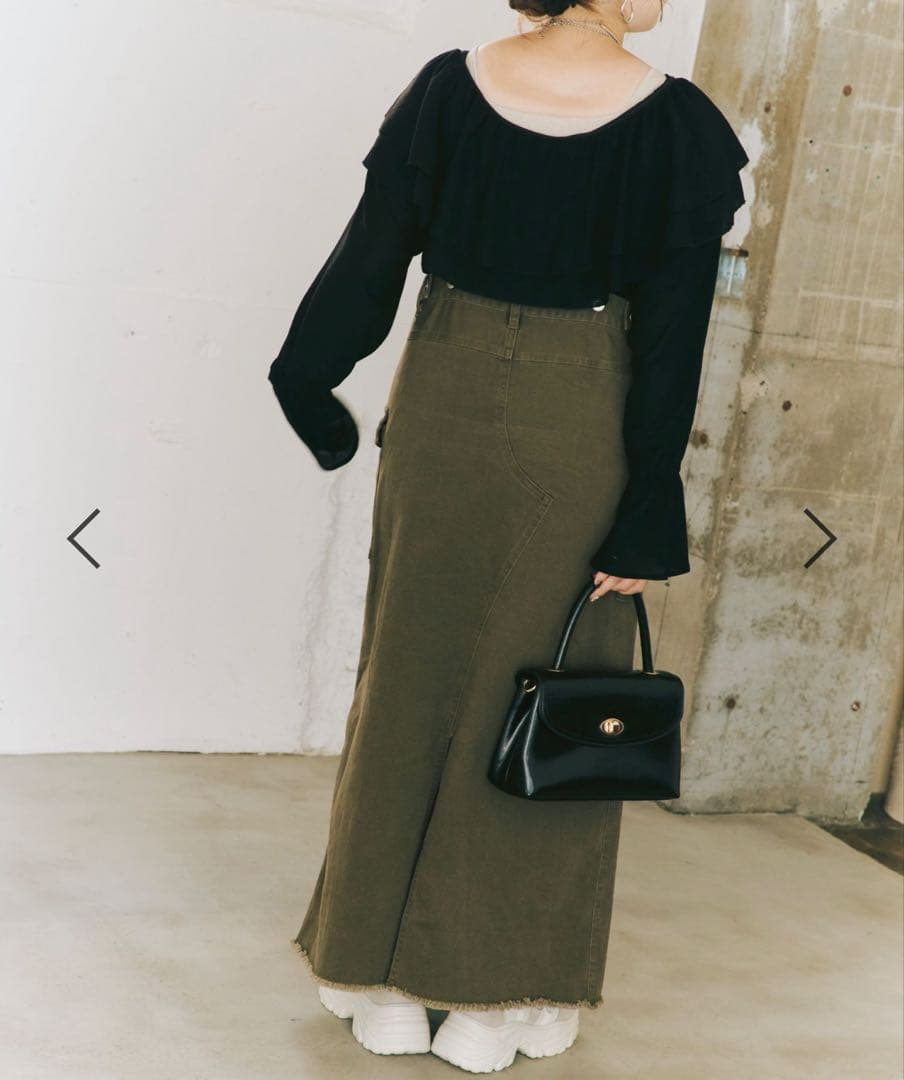 新品タグ付き＊LOWRYSFARM ビンテージライクミリタリージャンスカ