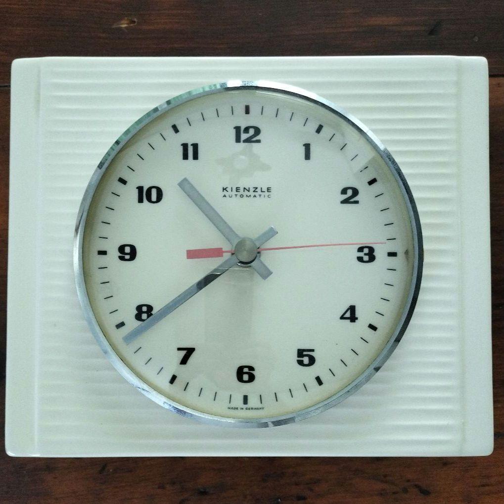 ドイツ　kienzle キンツレ　陶器の掛け時計　アンティーク　ビンテージ